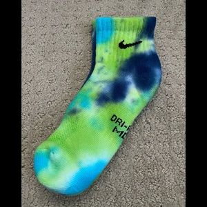 2/$25 Custom Nike tie dye ankle socks
